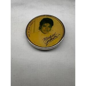 Vintage Michael Jackson 1984 Metal Belt Buckle Lee Brand Pop Star Music
